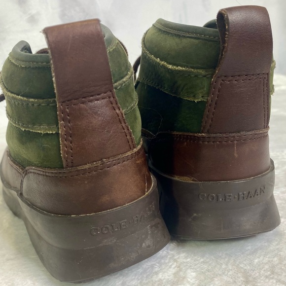 Cole Haan Sporting Two Tone Suede & Leather Laced Hiking Boots Waterproof 6 1/2 - Picture 6 of 11